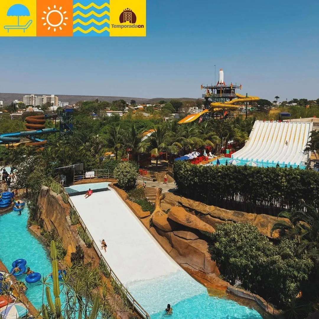 Lägenhetshotell Spazzio Diroma Com Acesso Ao Acqua Park - Temporadacn L Caldas Novas Brasilien